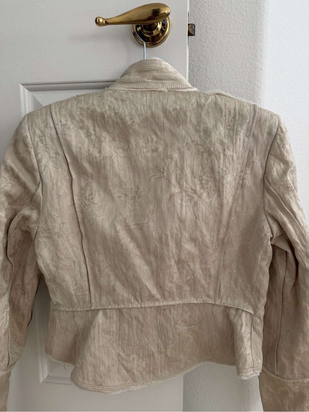 Zara Cream Military-Inspired Cropped Jacket - Picture 4 of 11